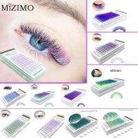 MIZIMO Single Grafted Color Gradient Grafted False Eyelashes With 6 Lengths And 12 Rows Of mixed Natural Soft Makeup Tools