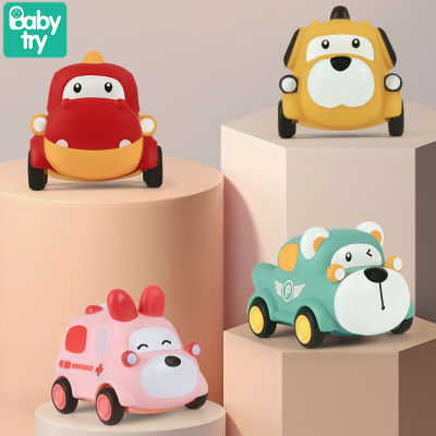 Baby Montessori Toys One Year Old Cartoon Pull Back Car Juguetes Carro Animal Vehicle Education Soft Toys for Baby Boy Xmas Gift