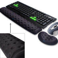 BRILA Ergonomic Memory Foam Mouse &amp; Keyboard Wrist Rest Support Cushion Pad for Office Work and PC Gaming, Fatigue Pain Relief-Deuiw