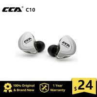 CCA C10 Hifi 4BA+1DD Hybrid Technology In Ear Headphones Music DJ Gamer Run Earphone Active Noice Cancelling Monitor Headset