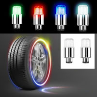 【cw】4Pcs Car Wheel Caps Car Decoration Car Lights for Tire Hub Wheel Lights Bicycle Deco LED Closed Tire Valve Car Auto Accessories 【hot】