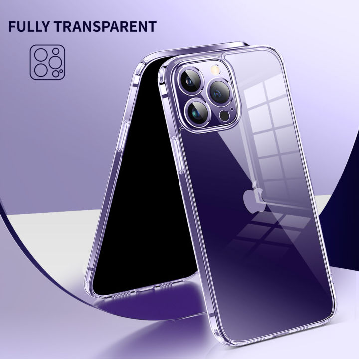 smartdevil-เคสเคสโทรศัพท์กระจกใสสำหรับสมาร์ทเดวิลสำหรับ-iphone-14-pro-max-iphone-15-pro-iphone-15-plus-iphone-14-pro-iphone-14-plus-พร้อมขอบ-tpu-แบบนิ่มปกป้องเลนส์ป้องกันเ