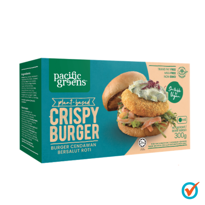 Pacific Greens Plant Based 300g Crispy Burger Lazada