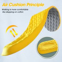 +‘； 4Pcs Latex Memory Foam Insoles For Mens Soft Foot Support Shoe Pads Breathable Orthopedic Sport Insole Feet Care Insert Cushion