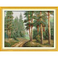 Joy Sunday Cross Stitch ชุด Stamped Handmade เย็บปักถักร้อย Pine Forest Morning 11CT 14CT นับเย็บปักถักร้อยรูปแบบการตกแต่ง Set