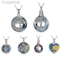 ❡▽◑ Tree of Life Urn Necklaces for Ashes Sterling Silver Crystal Cremation Jewelry for Ashes Memory Jewelry for Women Men