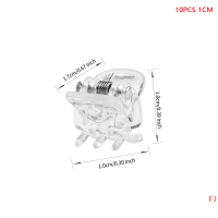 ?FJ? คลิปหนีบผม10ชิ้น ล็อตสำหรับผู้หญิง1.0 1.5ซม. ขนาดเล็กสีน้ำตาลดำพลาสติกใสที่หนีบผมขนาดเล็กอุปกรณ์แต่งผมสำหรับเด็ก