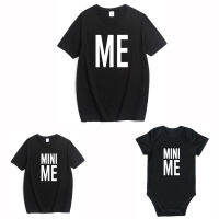 [In stock]Me mini me หนูน้อยพ่ออินเทรนด์น่ารักผ้าฝ้ายยุโรปและอเมริกา T เสื้อแม่ลูกชุดพ่อลูกยุโรปอเมริกา