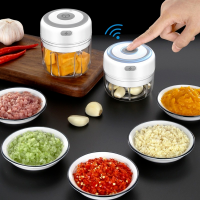 Kitchen Accessories Electric Food Crusher Garlic Press Garlic Mincer Chopping Garlic Tools Curve Fruit Vegetable Tools Gadget