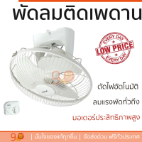 รุ่นขายดี พัดลม พัดลมเพดาน พัดลมติดเพดาน HATARI HT-C16M7(S) 16นิ้ว สีขาว ปริมาณลมแรง ระบายอากาศได้ดี ดีไซน์สวยงาม Ceiling Fans