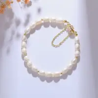 [COD] Freshwater pearl bracelet simple ins niche design boudoir honey keepsake sister sweet cold
