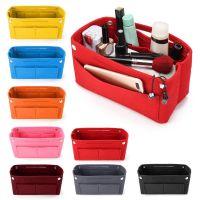 Multi-Pocket Travel Insert Felt Organizer Bag Purse Handbag Portable Dorm Room Cosmetic Storage Bags Bathroom Organizer