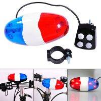 ♀ﺴ Bicycle 6 Flashing LED 4 Sounds Police Siren Trumpet Horn Bell Bike Rear Taillight Waterproof MTB Road Bike Tail Light Horn Ligh