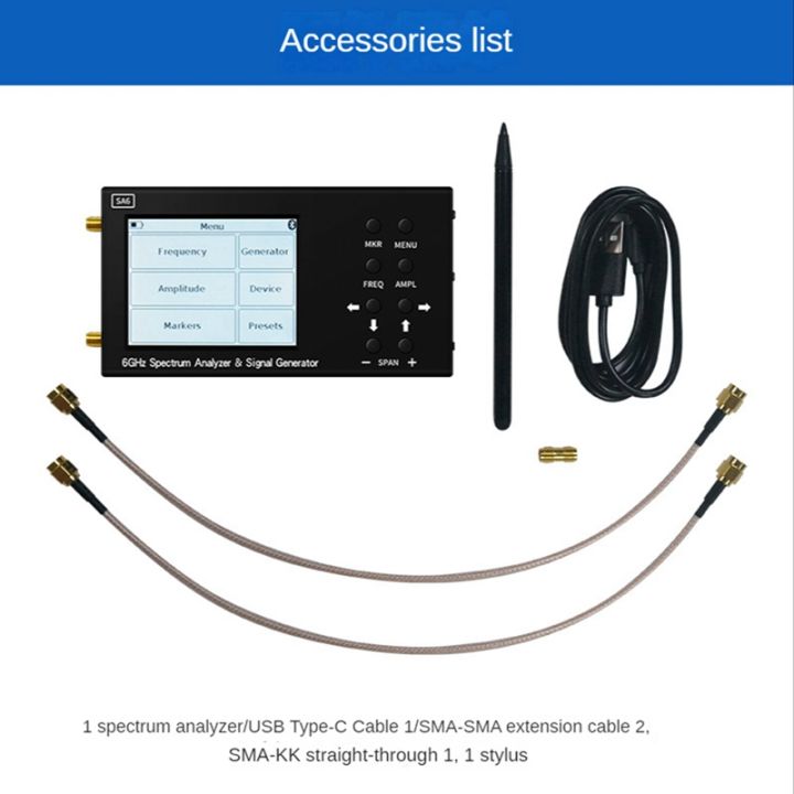 sa6-6g-spectrum-analyzer-3-2-inch-touch-color-screen-2500ma-wifi-cdma-35-6200mhz-wireless-signal-generator-tester