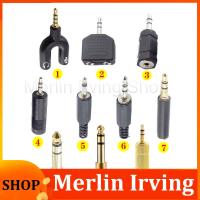 Merlin Irving Shop 3.5mm 6.5mm Male Audio Adapter to 3.5mm 2.5mm Female Stereo Plug Connector For Aux Speaker Cable Headphone Jack