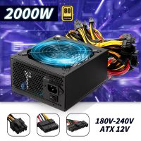 WLLW พิเศษอุปกรณ์แหล่งจ่ายไฟขุด2000W,การ์ดกราฟิก ATX BTC Miner 180V-240V 80 Plus Platinum ได้รับการรับรอง16 + 4pin Power Host แผ่น