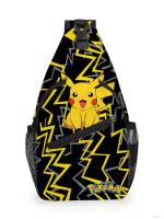 Pikachu pokemon student crossbody waist bag satchel outdoor travel chest bag