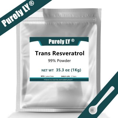 50g-1000g 99% Pure Trans Resveratrol Powder