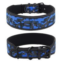 Reflective Camouflage Collars Collar With Buckle For Small Medium Big Dogs Breathable Soft Padded Dog Collar Lead Suppli