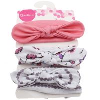 3pcs Newborn Knot Headband Set Baby Girls Rabbit Hairband Infant Bow Headwear