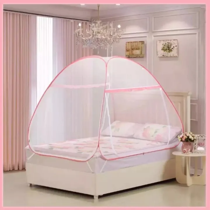 Mosquito Net Tent Foldable Sleeping, Classic Mosquito Net Foldable King Size Double Bed