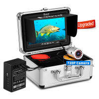 Eyoyo ใต้น้ำกล้องจับปลา,Ice กล้องจับปลา Fish Finder อัจฉริยะ720P 12 IR ไฟ1024X600 IPS 7หน้าจอขนาดนิ้วสำหรับ Ice, Lake,เรือ,ตกปลาทะเล (30M + DVR)