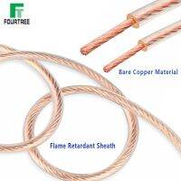 คุณภาพสูง Wire Ground Wire Conductive Connection Pure Soft Copper Wrapping Plastic Transparent Stranded 10/16/25/35/50mm2 Cable With 1M