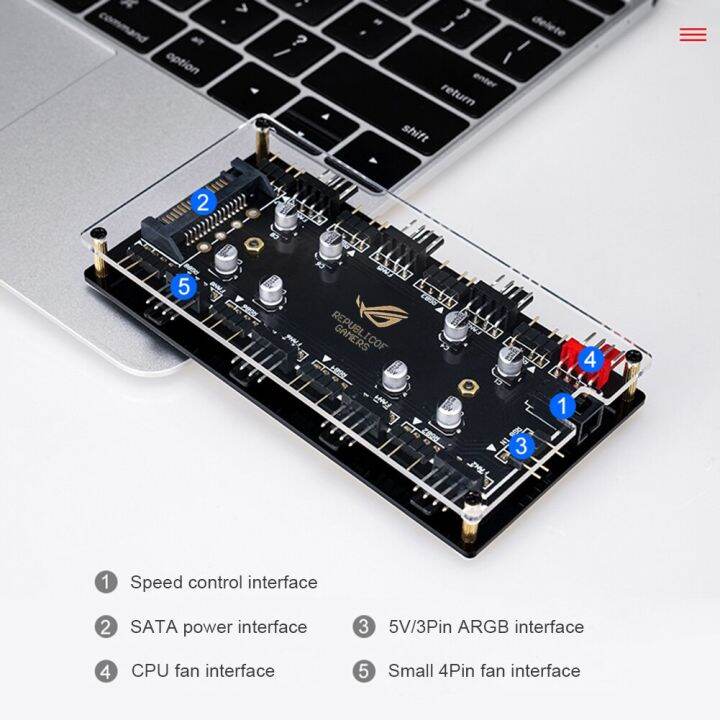 1-to-8-way-splitter-rgb-pwm-hub-pc-5v-3pin-12v-4pin-cooling-fan-hub-rgb-cable-splitter-hub-for-motherboard-led-strip-control-usb-hubs