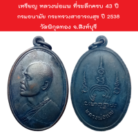 เหรียญ หลวงพ่อแพ ที่ระลึกครบ 43 ปี กรมอนามัย กระทรวงสาธารณสุข ปี 2538 วัดพิกุลทอง จ.สิงห์บุรี