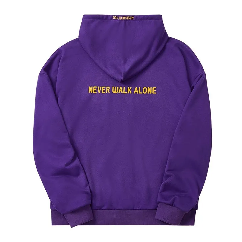 Never Walk Alone BTS Jimin Purple Hoodie - Jackets Junction