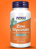 NOW Foods, Zinc Glycinate, 120 Softgels