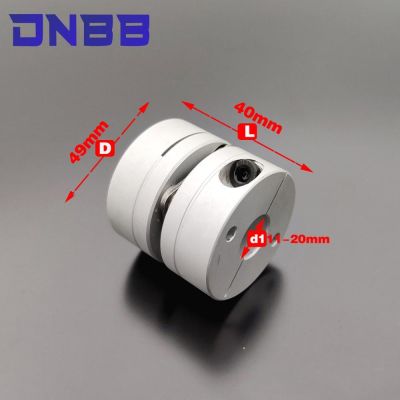 Aluminum alloy D49L40 single diaphragm coupling elastic joint D49mm L40mm ball screw step servo motor encoder computer FA parts