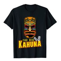 The Big Kahuna Funny Hawaiian Tiki Mask Luau Vacation Lover T-Shirt New Design Mens T Shirt Normal Tops Shirts Cotton Crazy