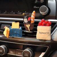 CW Car universal creative air outlet perfume clipthree dimensional food simulation air outlet home decoration bread wine bottle