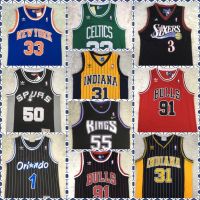 เสื้อผ้าบอลที่นิยมมากที่สุด เสื้อบาส งานปัก bird rodman mcgredy nba