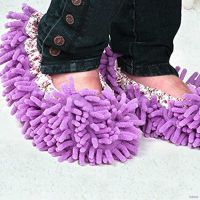 Washable Dust Mop Slipper Home Office Bathroom Kitchen Cleaner Floor Dusting Cleaning Foot Shoe Cover huiteni