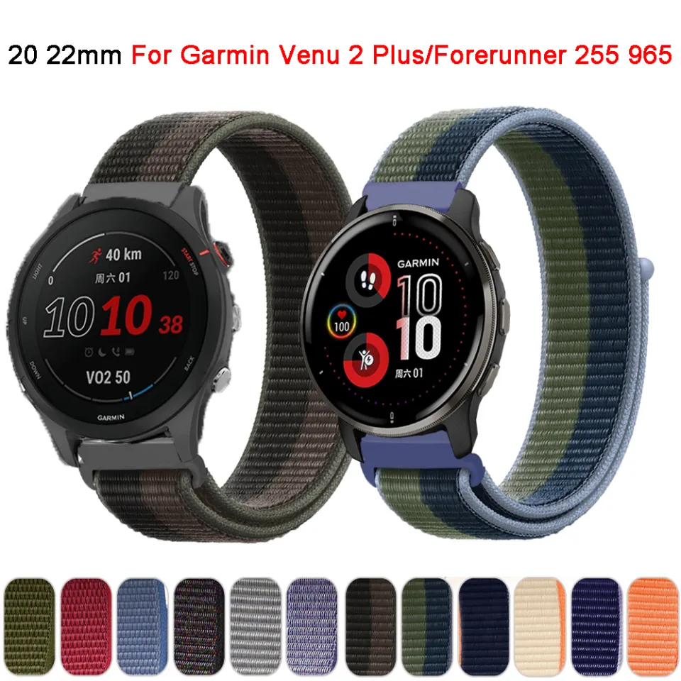 Garmin Forerunner 265 255 245 645 55 158 Strap Smartwatch Nylon