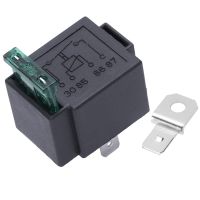 【⊕Good quality⊕】 t87s783 Wsfs ตัวเชื่อมต่อแบบฟิวส์เปิด/ปิดยานยนต์รีเลย์12V 30a 4-Pin ปกติเปิดรถจักรยานสีดำ