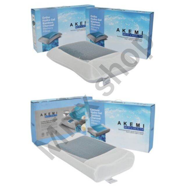 AKEMI MEDI+HEALTH Hydro Gel Bamboo Charcoal Memory Pillow Lazada
