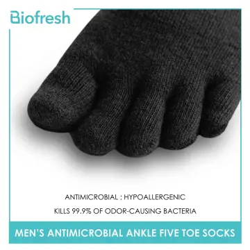 Biofresh RLCKG33 Ladies' Antimicrobial Odor Free Cotton Low Cut Lite Casual  Socks 3 pairs in a pack