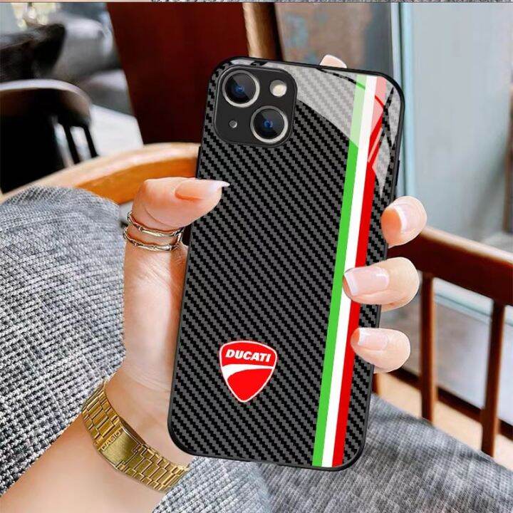 ducati-เคสสำหรับไอโฟนโทรศัพท์กันกระแทก14-pro-plus-pro-max-13-12-11-กระจกป้องกัน