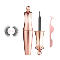 Magnetic Liquid Eyeliner False Eyelashes Tweezer Set Waterproof Long Lasting False Eyelashes