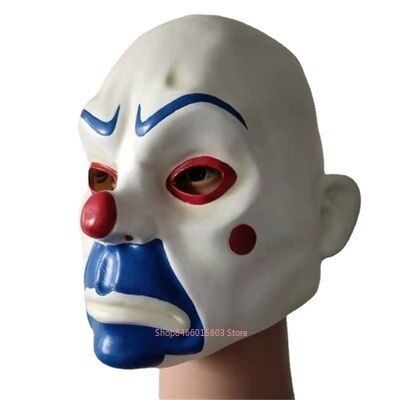 อะนิเมะ Joker Bank Robber Mask คอสเพลย์ Clown Masquerade Carnival Party หน้ากากแฟนซี Prop อุปกรณ์เสริม Halloweens ผู้ใหญ่ S