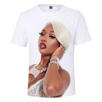 Megan the Stallion T-shirt Anime 3D Print Men Women Streetwear Hiphop T Shirt Harajuku Casual Tops Clothes