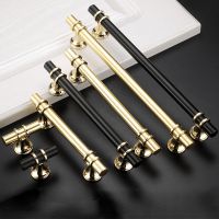 Zinc Alloy Furniture Cabinet Knobs Door Furniture Pull House Handle Black Gold T Bar Solid Cabinet Drawer Knob Handle Knob