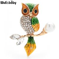 【YF】✢▲❖  Wuli baby Enamel Classic Brooches Rhinestone Office Brooch Pins Gifts