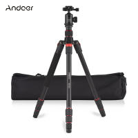 Andoer 153เซนติเมตร/60in แบบพกพากล้องขาตั้งกล้องยืนอลูมิเนียมที่มีถอดออกได้ Monopod 360 ° หมุนหัวบอล10กิโลกรัม/22lbs ความจุโหลดด้วยพกถุงสำหรับกล้อง DSLR กล้องวีดีโอมาร์ทโฟน