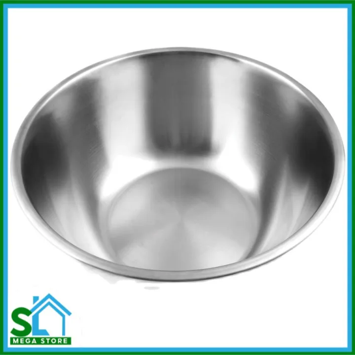 Deep Professional Stainless Steel Mixing Bowl – Great For Serving, Mixing, Cooking & Baking