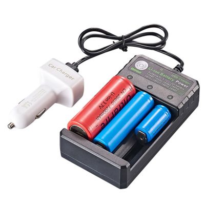 ”【；【-= Li-Ion Battery Smart Charger 3 Slot Li Batteries Electronics Charging