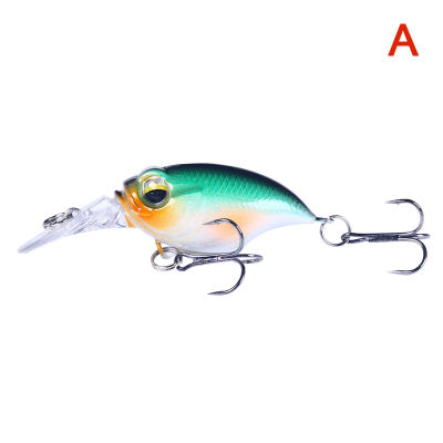 Laogeliang Crankbait เหยื่อล่อ6ซม.-6.2ก. ตะขอคุณภาพสูง10สีเหยื่อปลอมแบบแข็ง